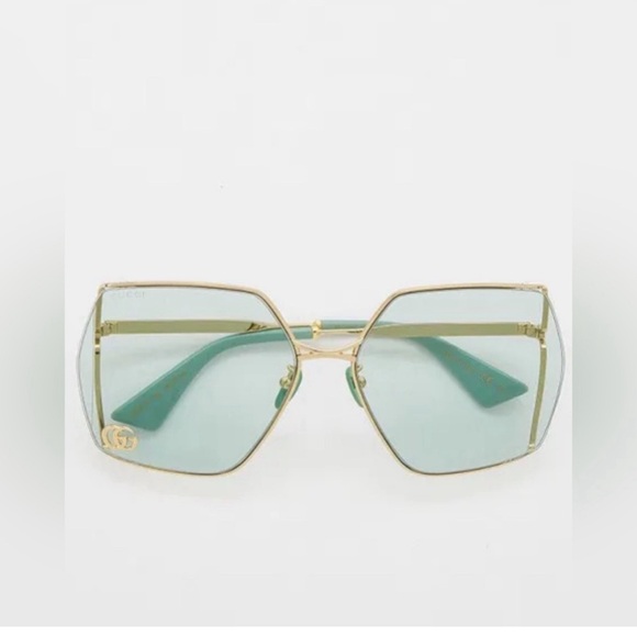 Gucci GG0817S 003 Gold/green 65-17-140 Sunglasses - Picture 8 of 16